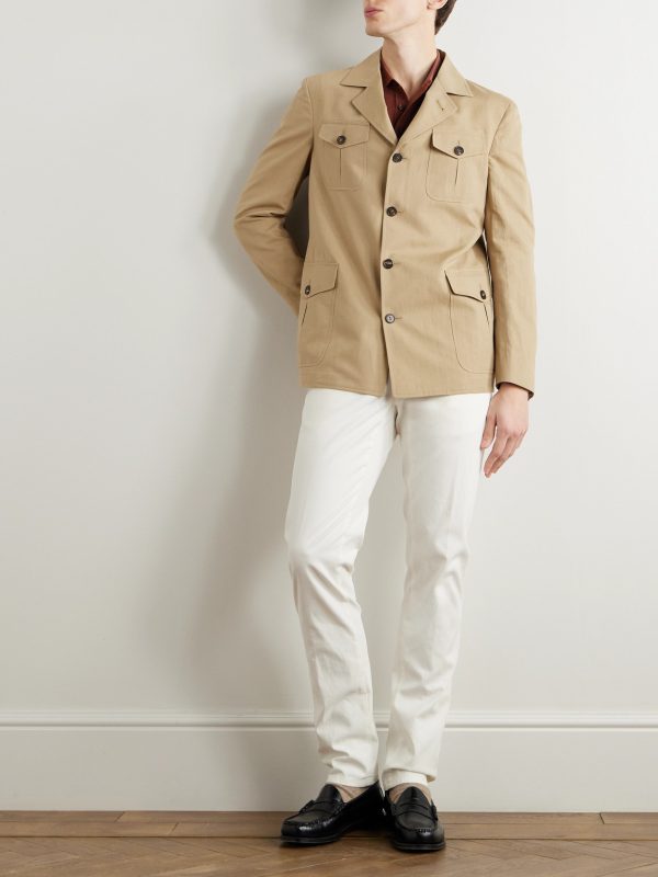 Venezia 1951 Cotton and Linen-Blend Canvas Overshirt - OU Venezia 1951 Cotton and Linen-Blend Canvas Overshirt - OU