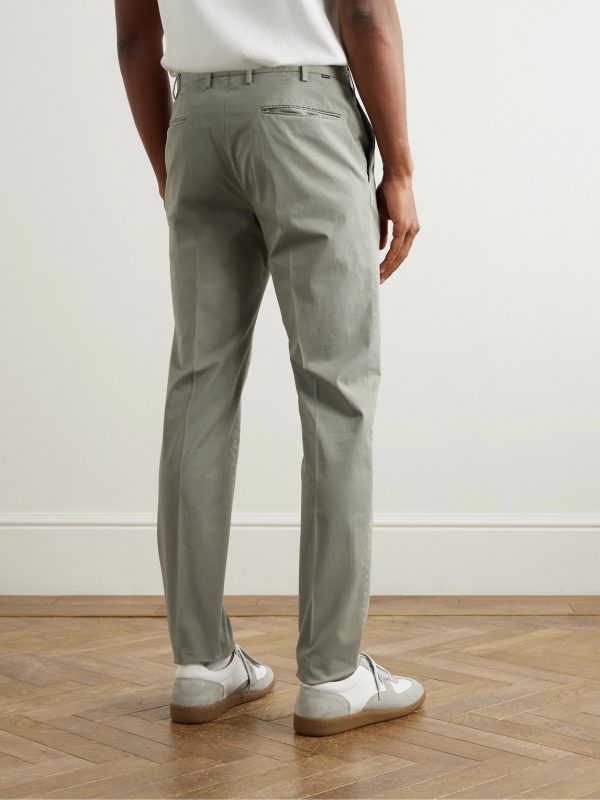 Venezia 1951 Slim-Fit Stretch-Cotton Twill Trousers - BK Venezia 1951 Slim-Fit Stretch-Cotton Twill Trousers - BK
