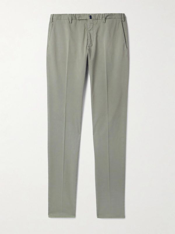 Venezia 1951 Slim-Fit Stretch-Cotton Twill Trousers Venezia 1951 Slim-Fit Stretch-Cotton Twill Trousers