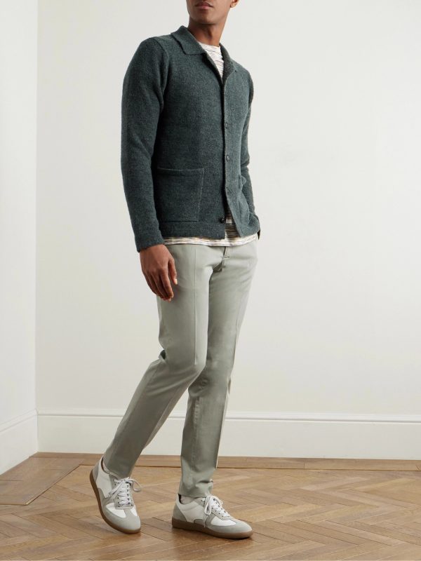 Venezia 1951 Slim-Fit Stretch-Cotton Twill Trousers - OU Venezia 1951 Slim-Fit Stretch-Cotton Twill Trousers - OU