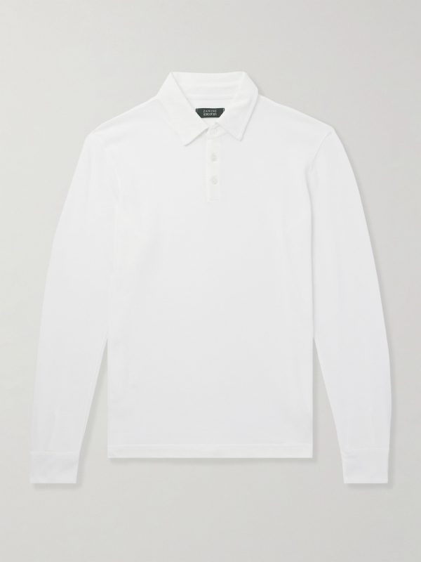 Zanone Slim-Fit Cotton-Piqué Polo Shirt Zanone Slim-Fit Cotton-Piqué Polo Shirt