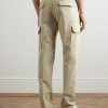 Tapered Cotton-Blend Cargo Trousers - BK Tapered Cotton-Blend Cargo Trousers - BK