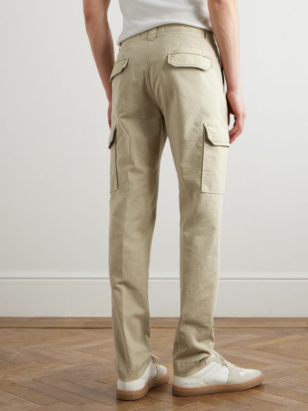 Tapered Cotton-Blend Cargo Trousers - BK Tapered Cotton-Blend Cargo Trousers - BK