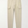 Tapered Cotton-Blend Cargo Trousers Tapered Cotton-Blend Cargo Trousers
