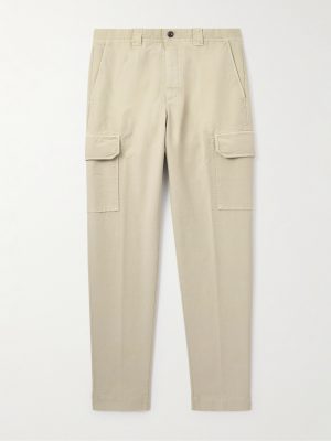 Tapered Cotton-Blend Cargo Trousers Tapered Cotton-Blend Cargo Trousers
