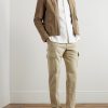 Tapered Cotton-Blend Cargo Trousers - OU Tapered Cotton-Blend Cargo Trousers - OU
