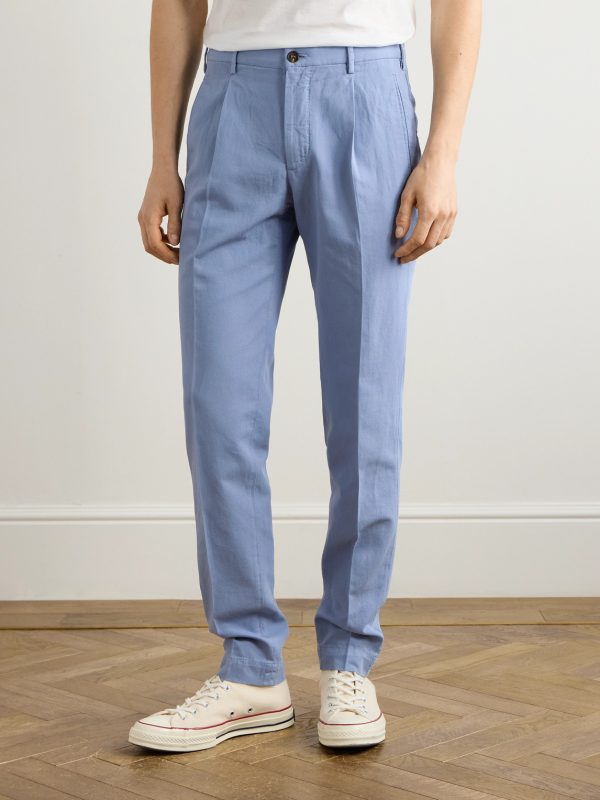 Venezia 1951 Tapered Pleated Ice Crêpe Trousers - FR