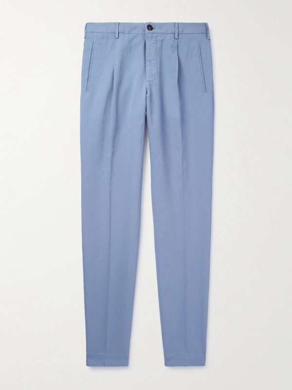 Venezia 1951 Tapered Pleated Ice Crêpe Trousers