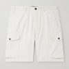 Straight-Leg Textured Cotton-Blend Cargo Shorts