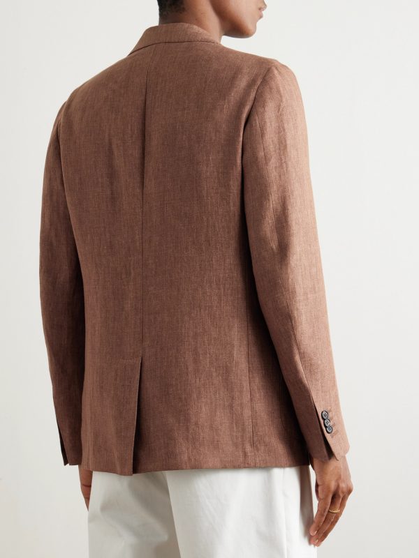 Venezia 1951 Slim-Fit Garment-Dyed Linen Suit Jacket - BK Venezia 1951 Slim-Fit Garment-Dyed Linen Suit Jacket - BK