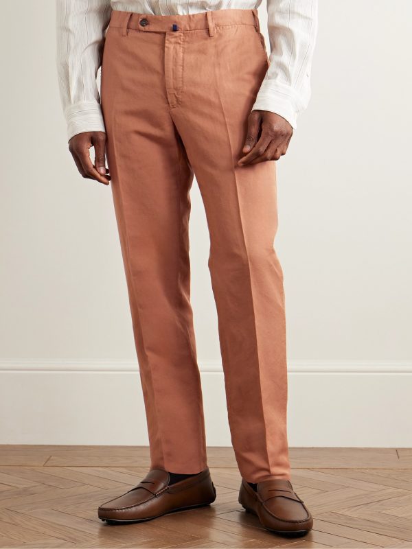 Venezia 1951 Slim-Fit Garment-Dyed Chinolino Trousers - FR Venezia 1951 Slim-Fit Garment-Dyed Chinolino Trousers - FR