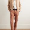 Venezia 1951 Slim-Fit Garment-Dyed Chinolino Trousers - OU Venezia 1951 Slim-Fit Garment-Dyed Chinolino Trousers - OU