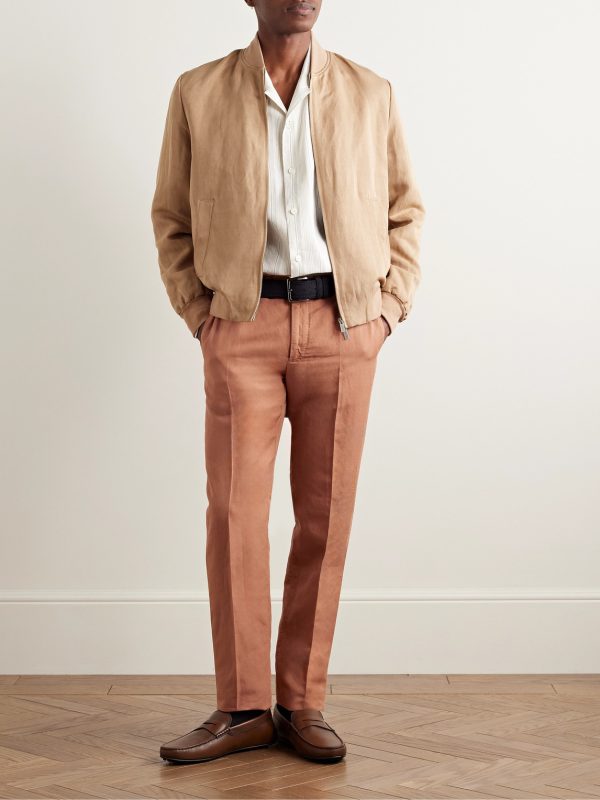 Venezia 1951 Slim-Fit Garment-Dyed Chinolino Trousers - OU Venezia 1951 Slim-Fit Garment-Dyed Chinolino Trousers - OU