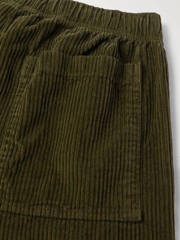 Wide-Leg Cotton-Corduroy Utility Shorts - CU Wide-Leg Cotton-Corduroy Utility Shorts - CU