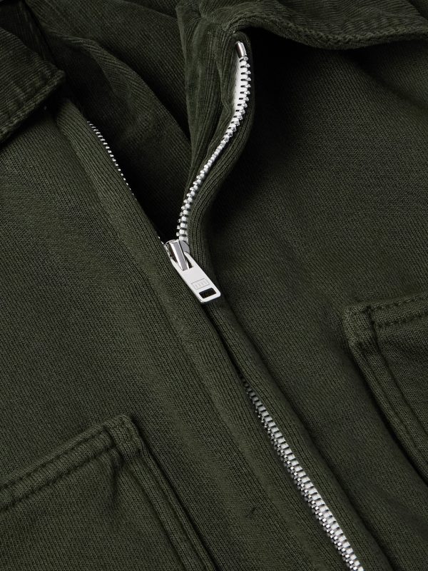 Utility Heavyweight Structured-Fleece Cotton-Jersey Jacket - CU Utility Heavyweight Structured-Fleece Cotton-Jersey Jacket - CU