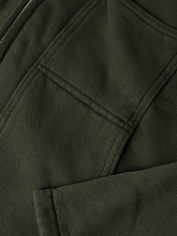 Utility Heavyweight Structured-Fleece Cotton-Jersey Jacket - E1 Utility Heavyweight Structured-Fleece Cotton-Jersey Jacket - E1