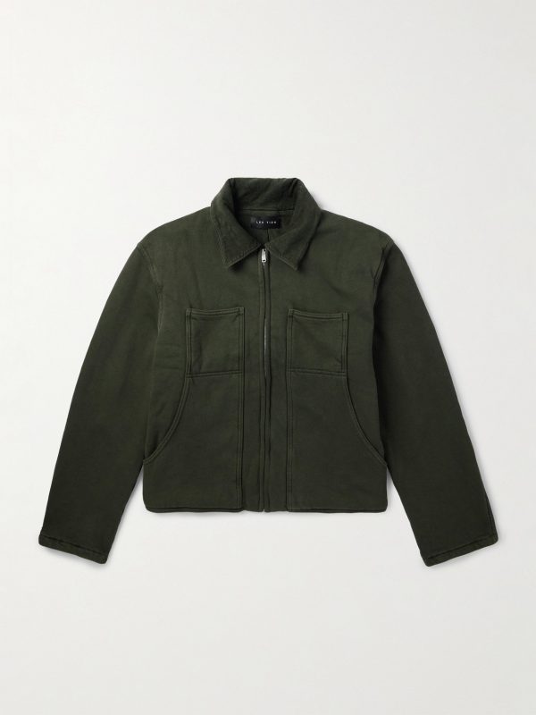 Utility Heavyweight Structured-Fleece Cotton-Jersey Jacket Utility Heavyweight Structured-Fleece Cotton-Jersey Jacket