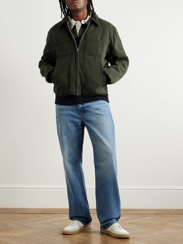 Utility Heavyweight Structured-Fleece Cotton-Jersey Jacket - OU Utility Heavyweight Structured-Fleece Cotton-Jersey Jacket - OU