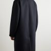 Oversized Canvas Car Coat - BK Oversized Canvas Car Coat - BK