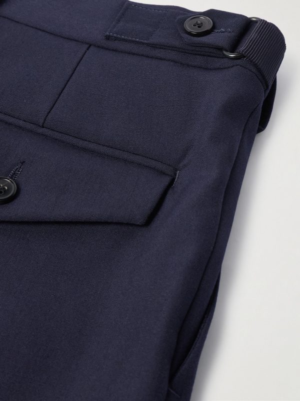 Slim-Fit Straight-Leg Wool Trousers - CU