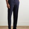 Slim-Fit Straight-Leg Wool Trousers - FR