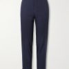 Slim-Fit Straight-Leg Wool Trousers