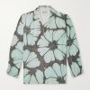 Floral-Print Silk-Twill Shirt