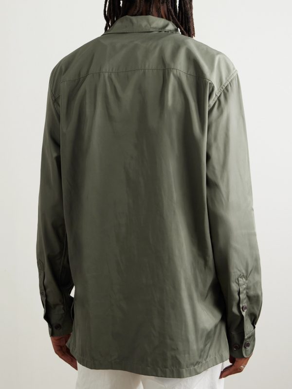 Camp-Collar Shell Shirt - BK Camp-Collar Shell Shirt - BK
