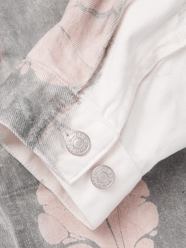 Floral-Print Denim Jacket - E1 Floral-Print Denim Jacket - E1