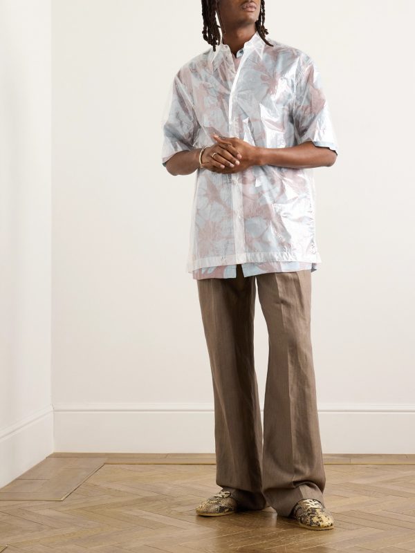 Double-Faced Crinkled-Shell Shirt - OU