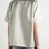 Camp-Collar Lamé Shirt - BK
