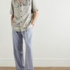 Camp-Collar Lamé Shirt - OU
