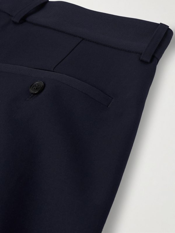 Wide-Leg Pleated Wool-Twill Cargo Trousers - CU Wide-Leg Pleated Wool-Twill Cargo Trousers - CU