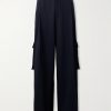 Wide-Leg Pleated Wool-Twill Cargo Trousers Wide-Leg Pleated Wool-Twill Cargo Trousers