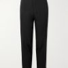 Slim-Fit Straight-Leg Wool Trousers