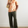 Camp-Collar Floral-Print Silk-Twill Shirt - OU