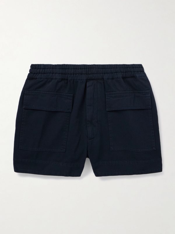 Straight-Leg Cotton-Twill Cargo Shorts