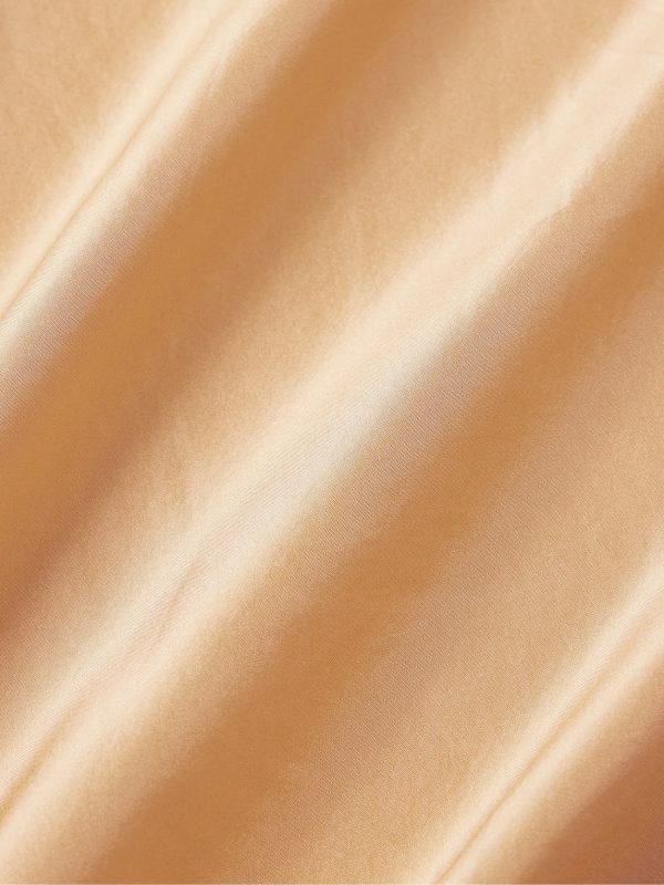 Silk-Satin Half-Placket Shirt - CU