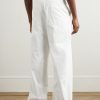 Straight-Leg Cotton Trousers - BK Straight-Leg Cotton Trousers - BK
