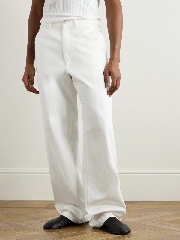 Straight-Leg Cotton Trousers - FR Straight-Leg Cotton Trousers - FR