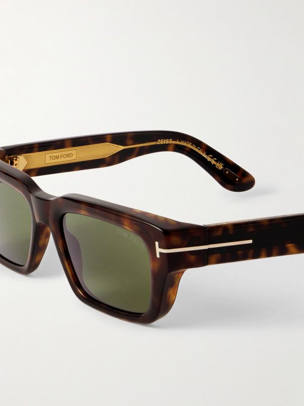 Icon Rectangular-Frame Tortoiseshell Acetate Sunglasses - CU Icon Rectangular-Frame Tortoiseshell Acetate Sunglasses - CU