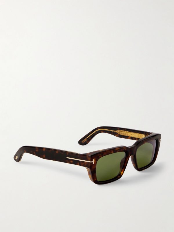 Icon Rectangular-Frame Tortoiseshell Acetate Sunglasses - FR Icon Rectangular-Frame Tortoiseshell Acetate Sunglasses - FR