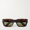 Icon Rectangular-Frame Tortoiseshell Acetate Sunglasses Icon Rectangular-Frame Tortoiseshell Acetate Sunglasses