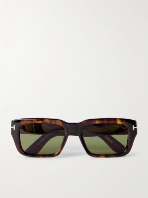 Icon Rectangular-Frame Tortoiseshell Acetate Sunglasses Icon Rectangular-Frame Tortoiseshell Acetate Sunglasses