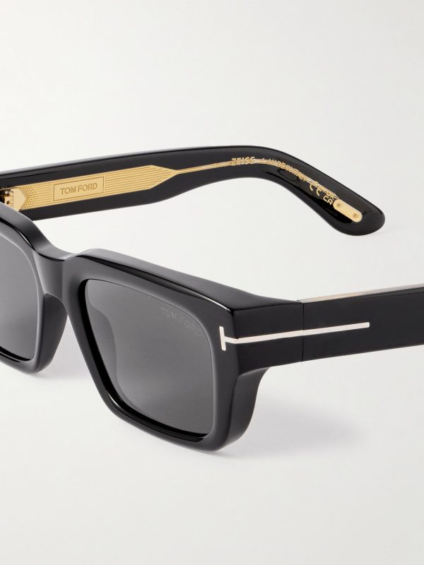 Icon Rectangular-Frame Tortoiseshell Acetate Sunglasses - CU Icon Rectangular-Frame Tortoiseshell Acetate Sunglasses - CU