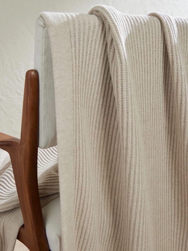 Ribbed Cashmere Blanket - CU