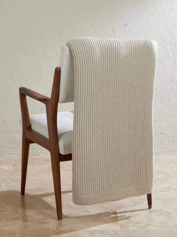 Ribbed Cashmere Blanket
