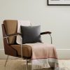 Fringed Colour-Block Silk Blanket - OU Fringed Colour-Block Silk Blanket - OU