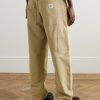 + RSVP GALLERY Ewing Straight-Leg Cotton-Twill Carpenter Trousers - BK + RSVP GALLERY Ewing Straight-Leg Cotton-Twill Carpenter Trousers - BK