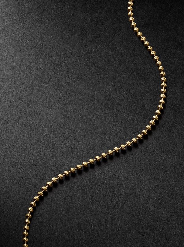 18-inch 14-Karat Gold Ball Chain Necklace - CU 18-inch 14-Karat Gold Ball Chain Necklace - CU